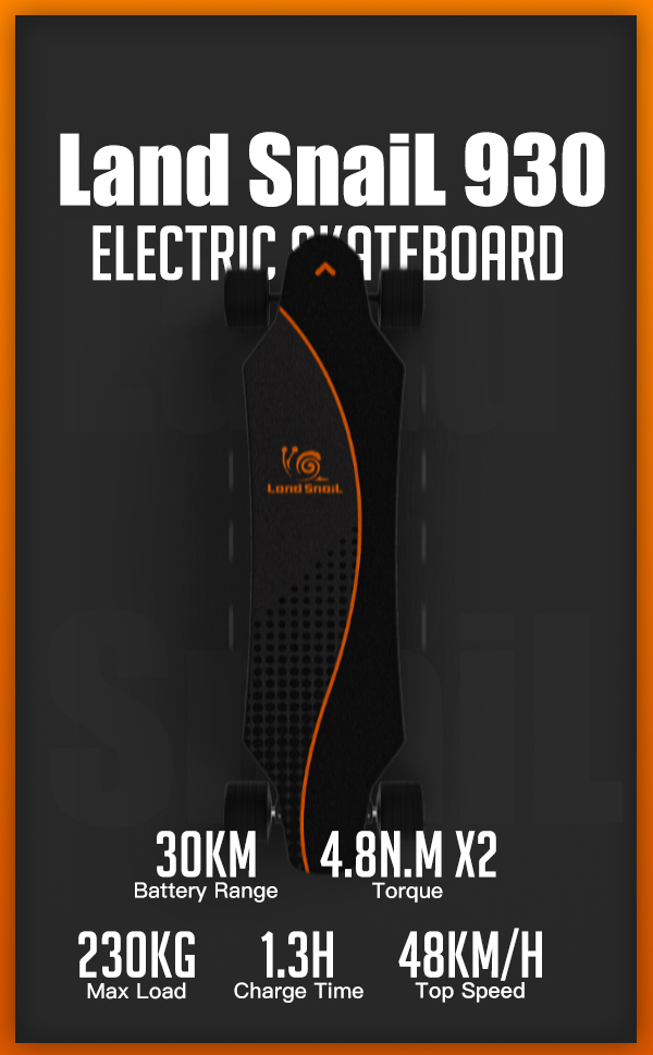 electric skateboard land snail 930