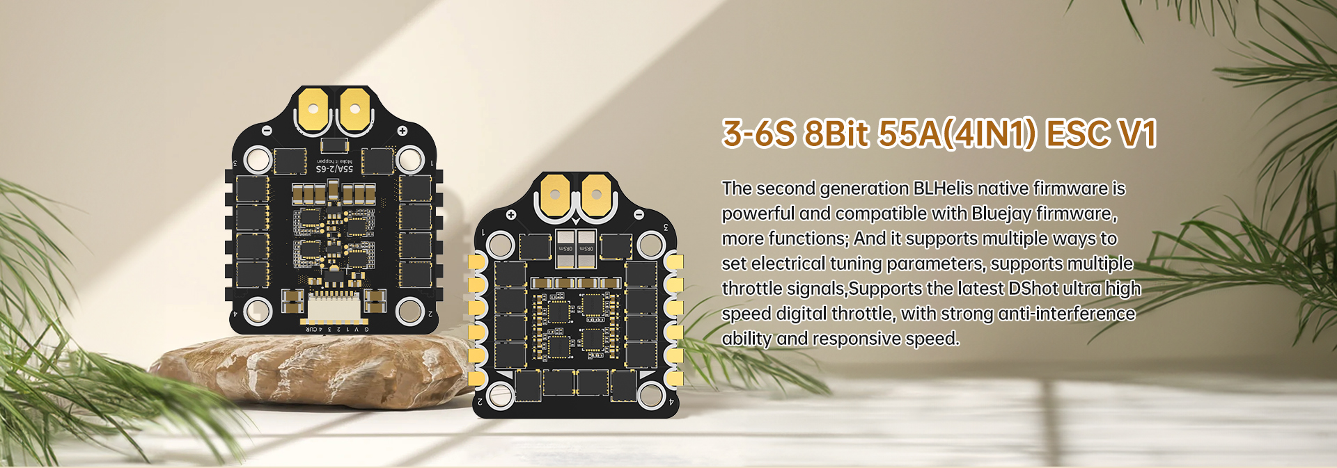 Returner 3-6S 8Bit 55A(4IN1) ESC V1