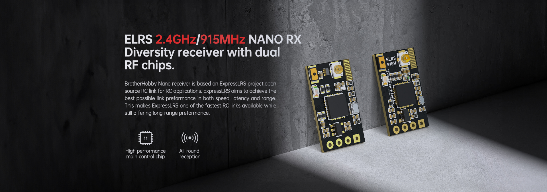 ELRS-2.4GHz/915MHz-NANO RX