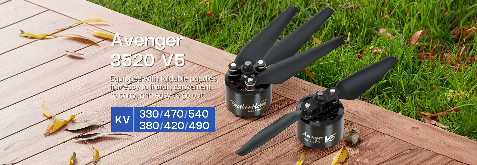 Avenger 3520 V5 330KV/380KV/420KV/470KV/490KV/540KV Motor(CW)