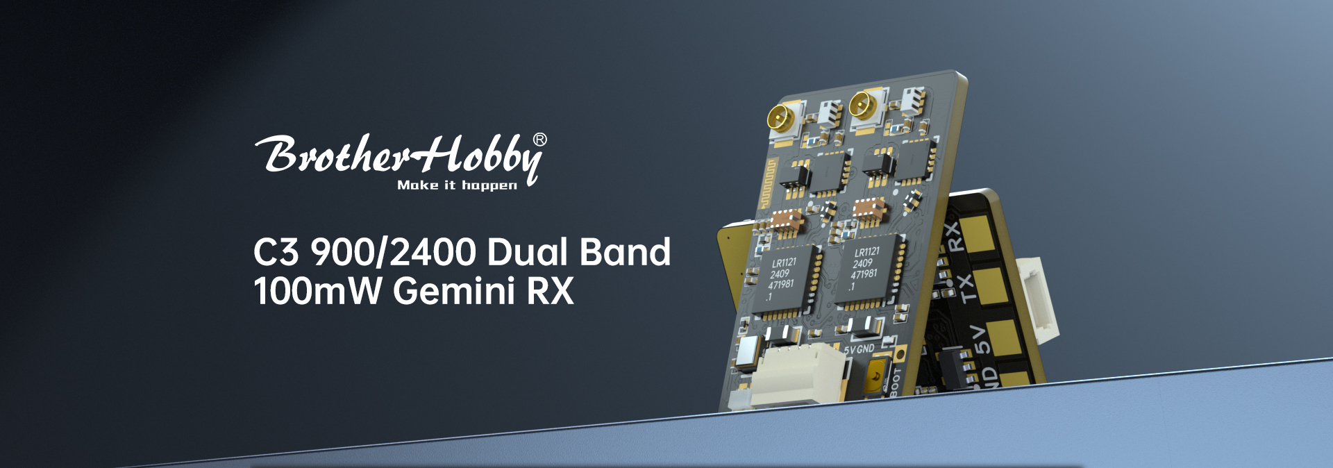 C3 900/2400 Dual Band 100mW Gemini RX