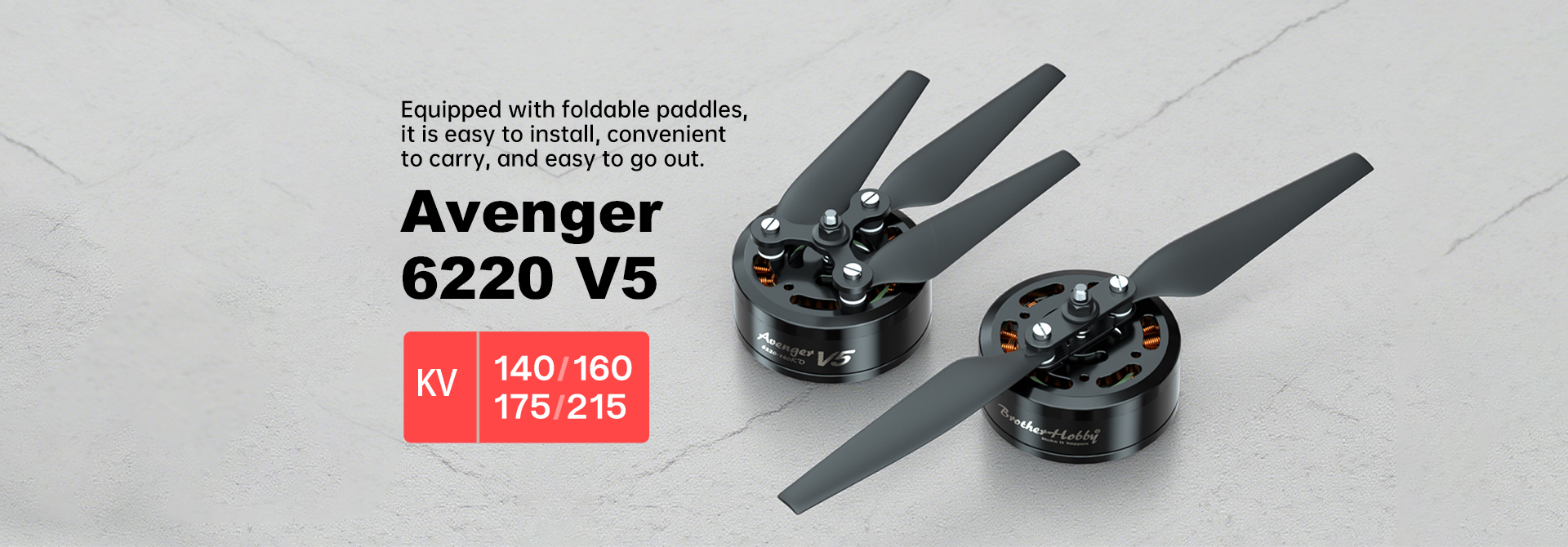 Avenger 6220 V5 140KV/160KV/175KV/215KV Motor(CW)