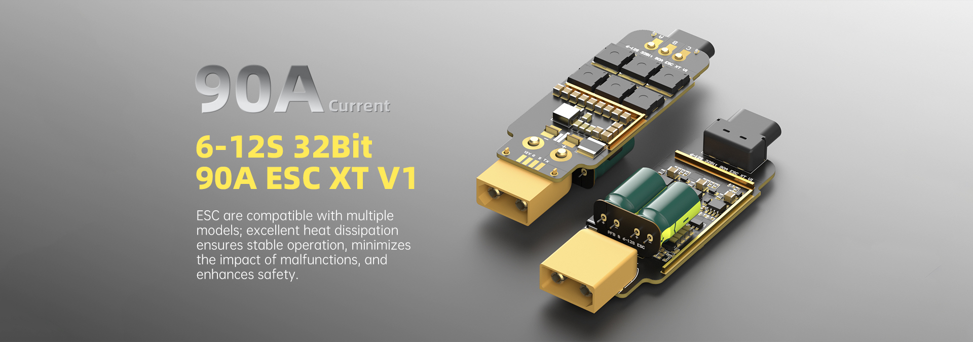6-12S 32Bit am32 90A ESC XT V1