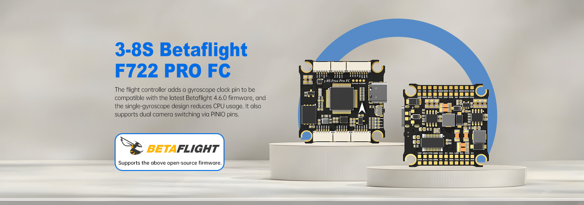 3-8S F722 PRO Betaflight Flight Controller