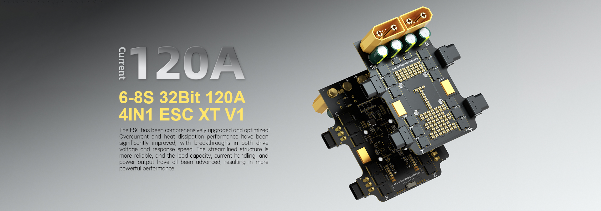 6-8S 32Bit am32 120A(4IN1) ESC XT V1