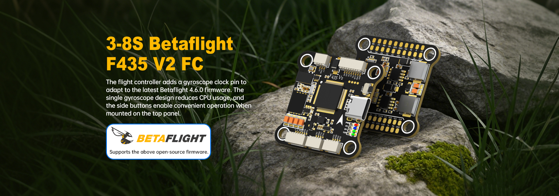 3-8S F435 V2 Betaflight Flight Controller