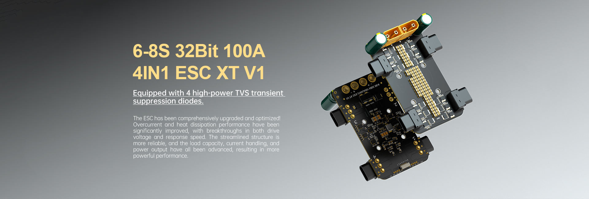6-8S 32Bit am32 100A(4IN1) ESC XT V1