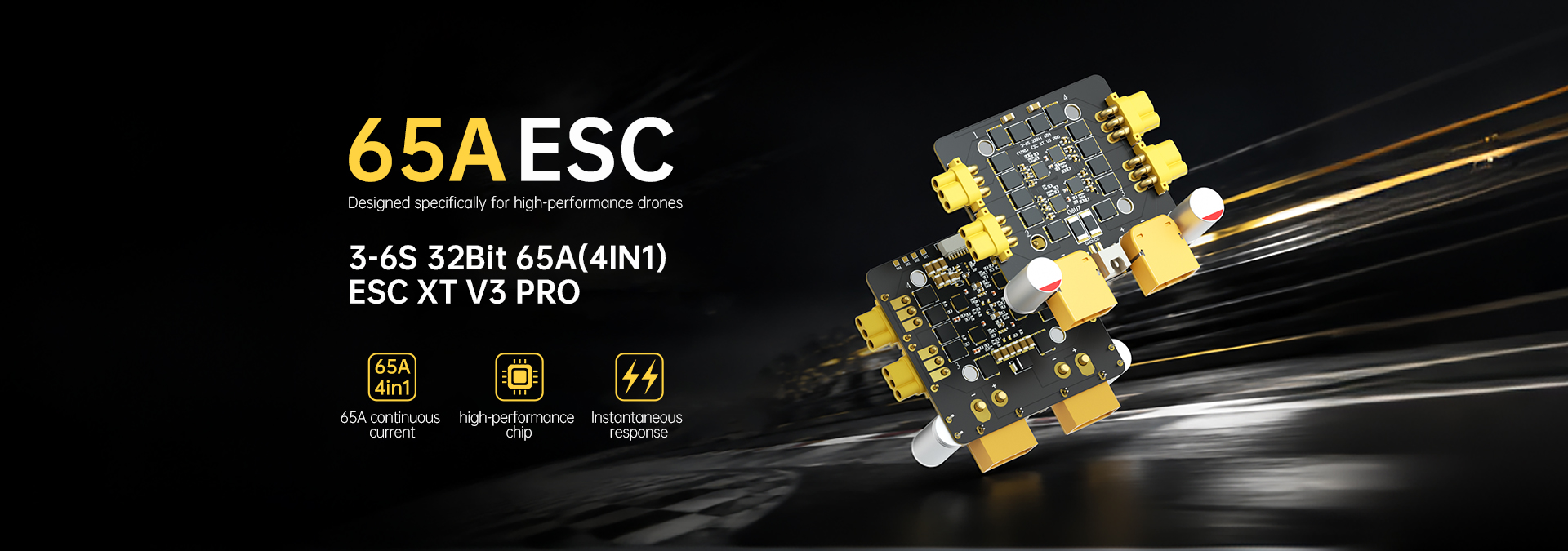 3-6S 32Bit 65A(4IN1) ESC XT V3 PRO