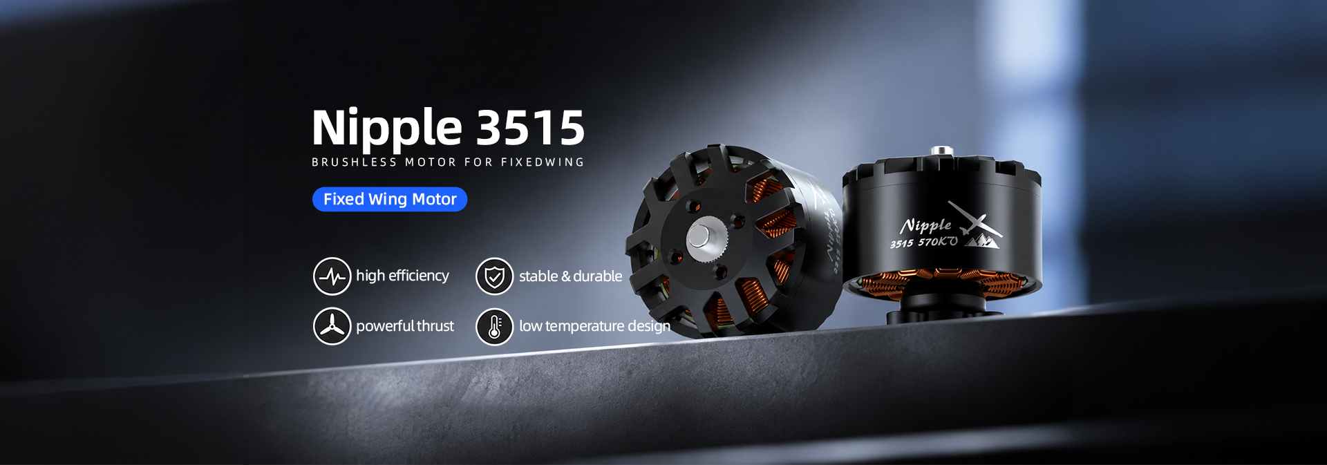 Nipple 3515 570KV/620KV Motor