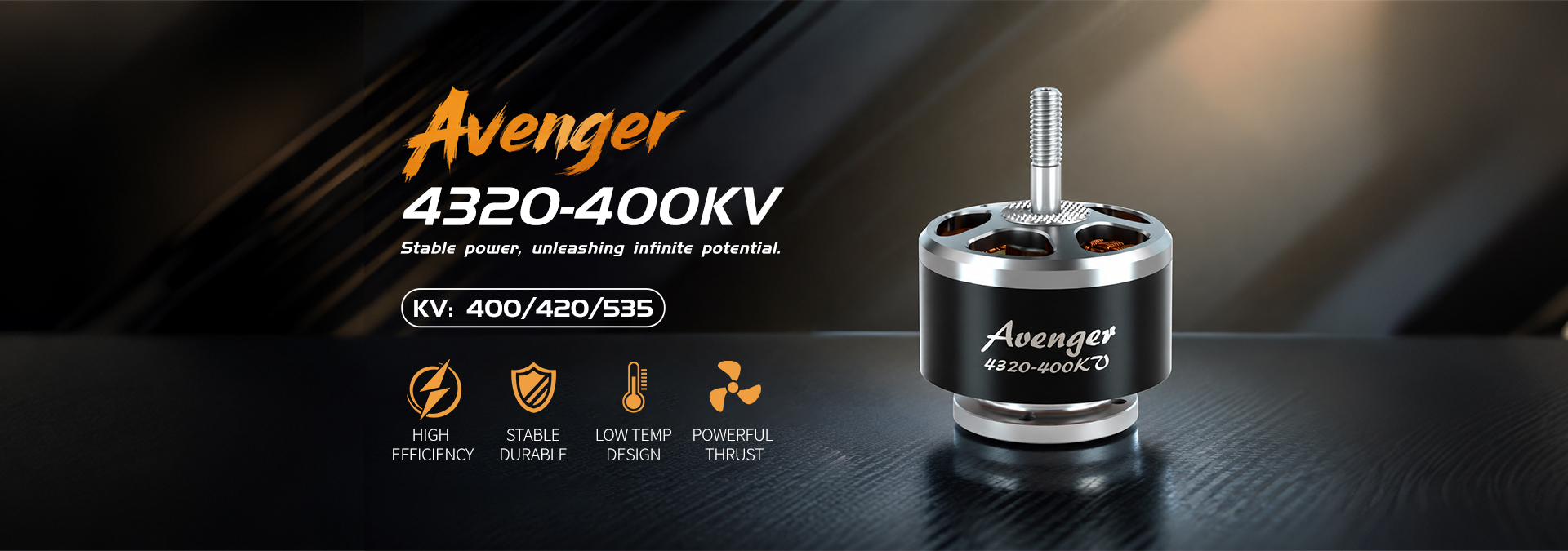 Avenger 4320 400KV/420KV/535KV Motor(CW)