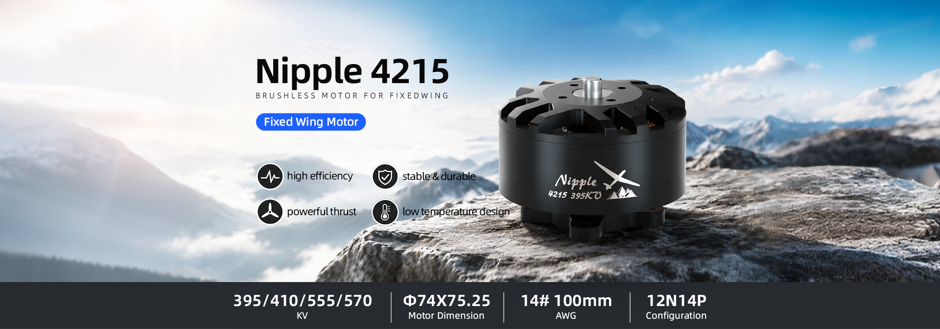 Nipple 4215 395KV/410KV/555KV/570KV Motor