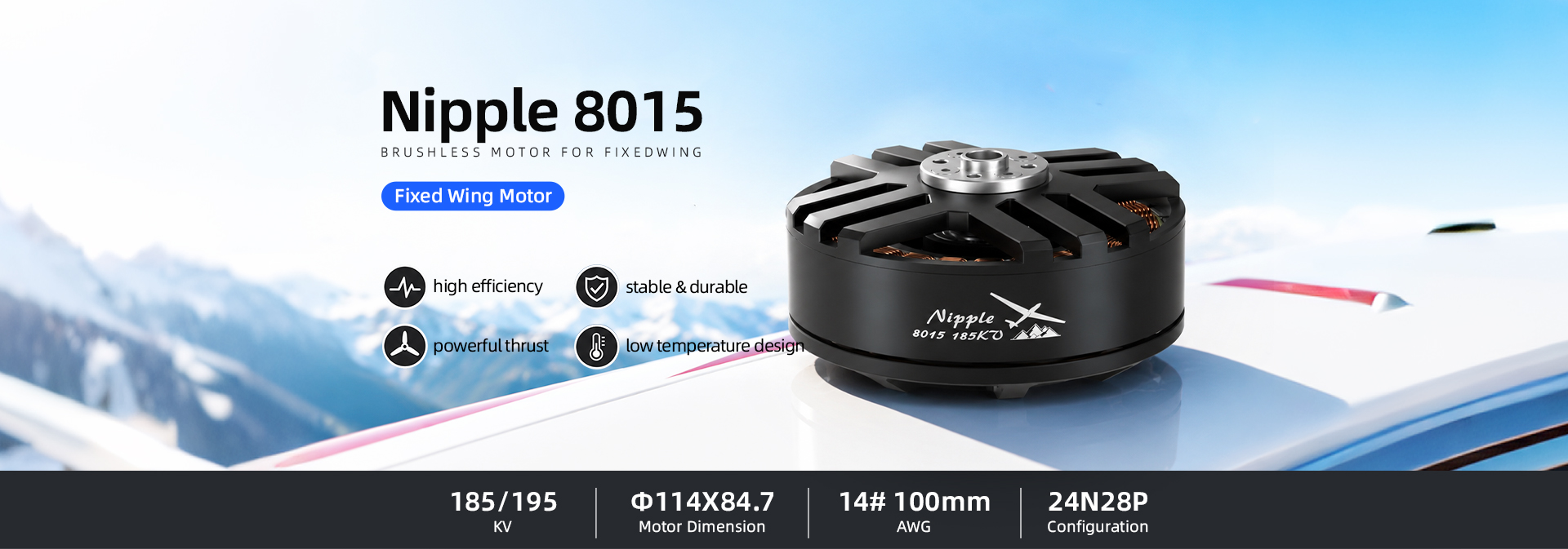 Nipple 8015 185KV/195KV Motor