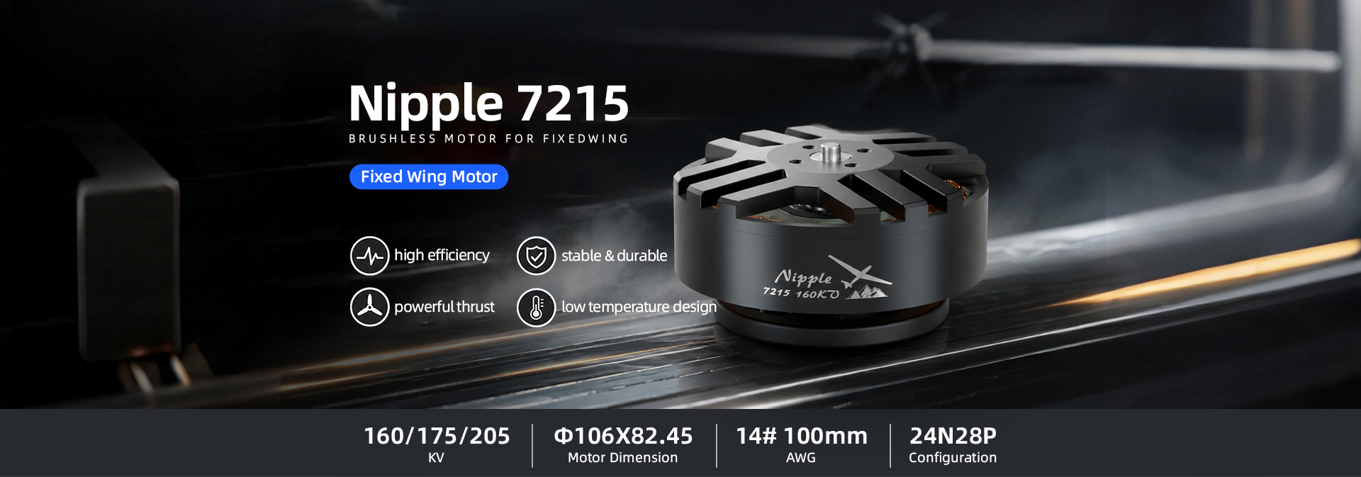 Nipple 7215 160KV/175KV/205KV Motor
