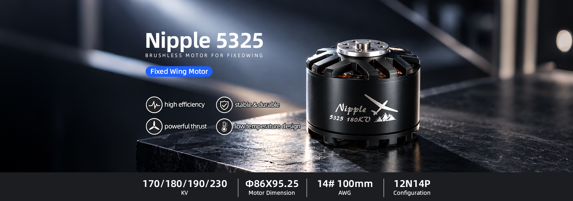 Nipple 5325 170KV/180KV/190KV/230KV Motor