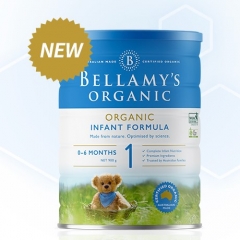 【澳洲直邮】Bellamy's 贝拉米有机婴儿牛奶粉 1段 900g （新包装）三罐
