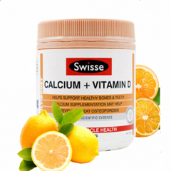 【澳洲直邮】Swisse 柠檬酸钙成人钙片+维生素D 150粒