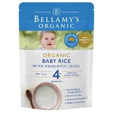 【澳洲直邮】 Bellamy's 贝拉米有机婴儿辅食大米米粉 4+/5+/6+ 125g