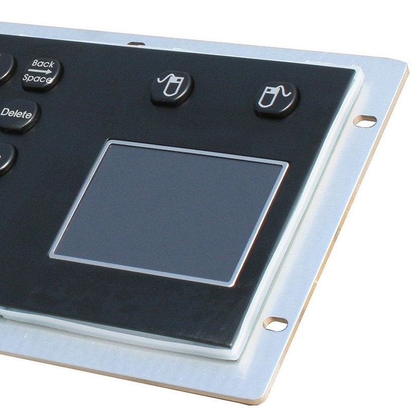 IP67 waterproof stainless steel keyboard with integrated touchpad