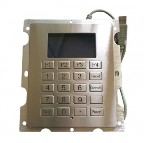 IP65 Stainless Steel Panel Mounted Keypad with LCD Screen