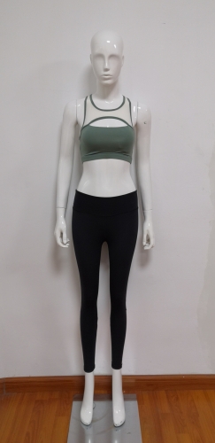Front cut-out yoga bra top