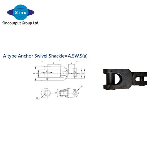 A type Anchor Swivel Shackle =A.SW.S(a)