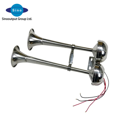 304 stainless steel single twin electric trumpet horn, low tone DC 12V
