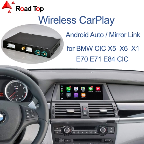 Wireless CarPlay for BMW CIC System X5 E70 X6 E71 2011-2013 X1 E84 2009-2015, with Android Mirror Link AirPlay Car Play Function