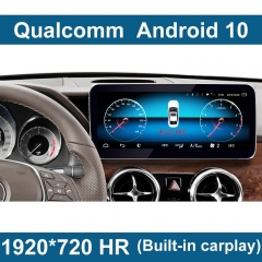 Qualcomm 4 RAM Android 10 4G+64G Touch Screen Multimedia Player Display For Mercedes Benz  BT Navigation GPS GLK Class 2013-2015