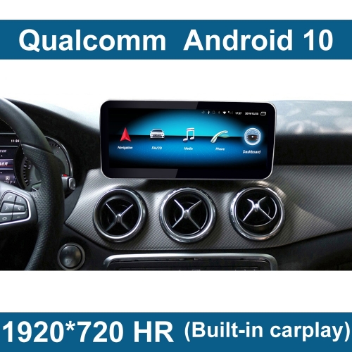 Android 10 Qualcomm 8 Core Touch Screen Multimedia Player Display Navigation BT GPS For Mercedes Benz A CLA GLA CLass 2013-2018