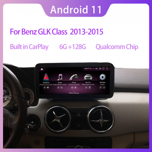 Qualcomm Android 11 Screen For Mercedes Benz GLK Class X204 2013-2015