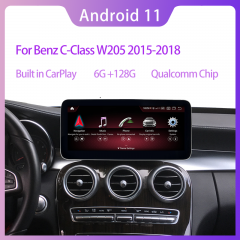 Android 11 Qualcomm screen for Mercedes Benz GLC/C 2014-2020 w205