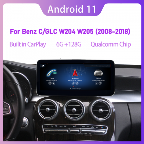 Android 11 screen for Mercedes Benz GLC/C 2008-2018 w204 w205