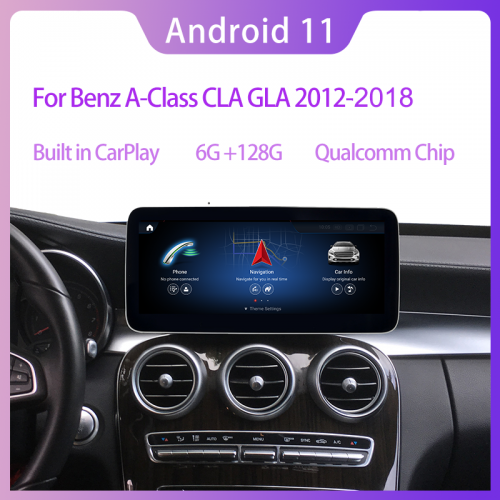 Android 11 Touch Screen for Mercedes Benz A CLA GLA W176 W177 2012-2018