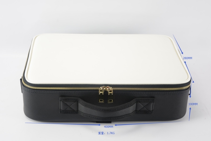 PU Pro makeup case white and black for artists