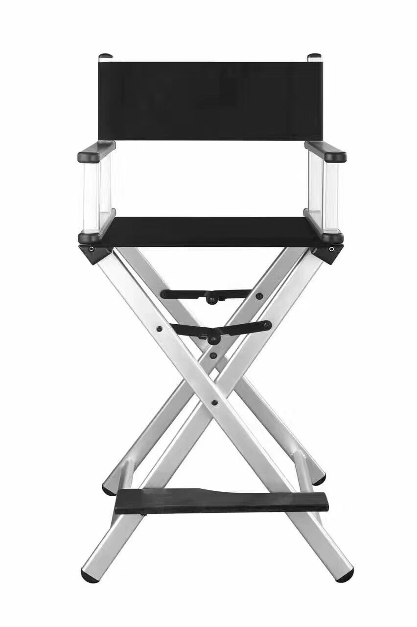 Professional aluminum makeup artist chair foldable director hairdressing chair