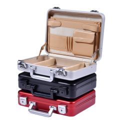 Luxury light weight aluminum magnesium alloy attache case business suitcase