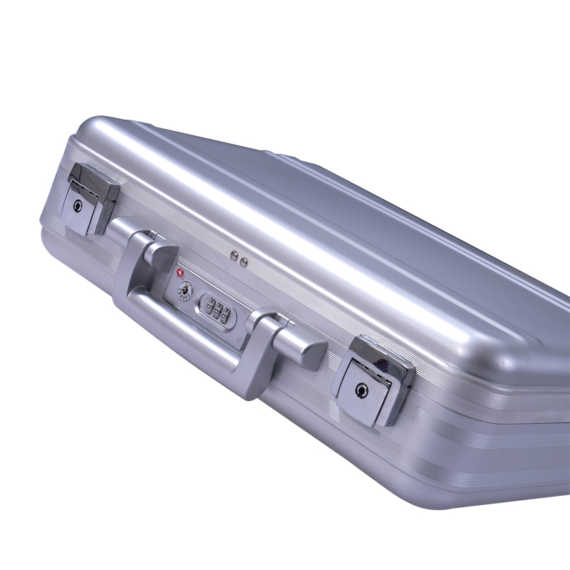 aluminum metal alloy briefcase silver pure laptop case