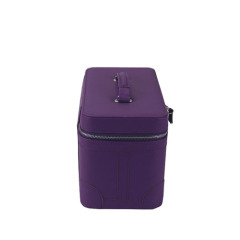 PU leather essential oil box bottles storage case adjustable compartment oil storage bag