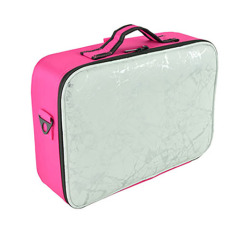 Large size Oxford makeup case durable cosmetic case for jewerly and toiltry EVA divider