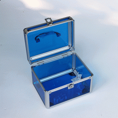 Small transparent acrylic beauty case organize cosmetics