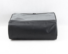 Soft nylon makeup case with clear PVC