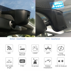 Special Hidden Car DVR for Audi A4 HZ-1-4