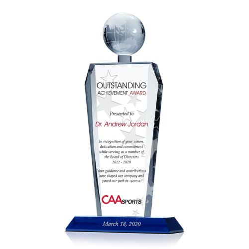 Crystal Outgoing Board Member Appreciation Gift Plaque