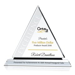 Real Estate Million Dollar Producer Award Plaque
