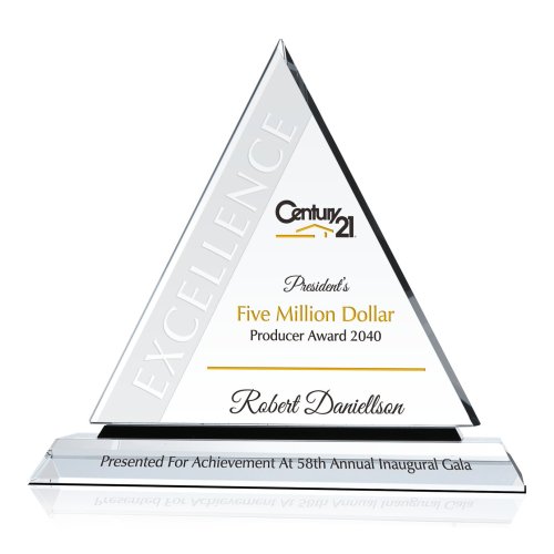 Real Estate Million Dollar Producer Award Plaque