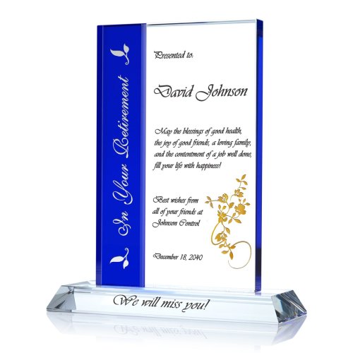 Rectangle Retirement Plaque