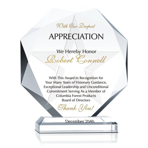 Crystal Octagon Board of Director Recognition Awards