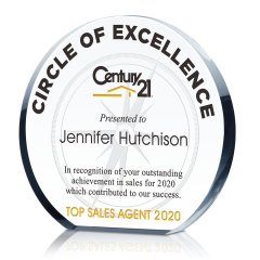 Real Estate Circle of Excellence Award Plaque