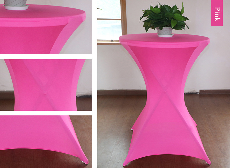 pink table cover