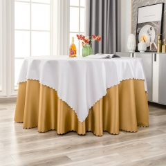 supplier custom high quality 230g comercial wedding thanksgiving heavy duty tablecloth